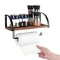 Wall Mounted Paper Towel Holder with Wood Shelf, Rustic Kitchen & Bathroom Organizer